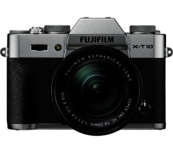 FUJIFILM  X-T10 Compact System Camera with XC 16-50 mm f/3.5-5.6 OIS MKII Zoom Lens - Silver